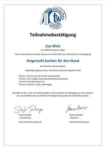Teilnahmebestätigung
